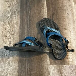 Chaco Blue and Black Sandals